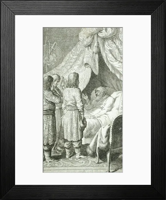 Framed Print : Title Page for Katherine's Story, 1786. Creator: Daniel Nikolaus Chodowiecki Framed Print : Title Page for Katherine's Story, 1786. Creator: Daniel Nikolaus Chodowiecki