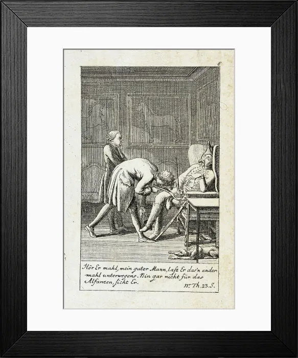 Framed Print : Plate 6 for J.G. Muller's Siegfried von Lindenberg, 1783. Creator: Daniel Nikolaus Chodowiecki Framed Print : Plate 6 for J.G. Muller's Siegfried von Lindenberg, 1783. Creator: Daniel Nikolaus Chodowiecki