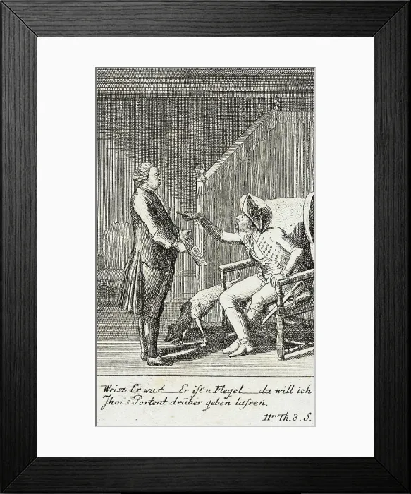 Framed Print : Plate 8 for J.G. Muller's Siegfried von Lindenberg, 1783. Creator: Daniel Nikolaus Chodowiecki Framed Print : Plate 8 for J.G. Muller's Siegfried von Lindenberg, 1783. Creator: Daniel Nikolaus Chodowiecki