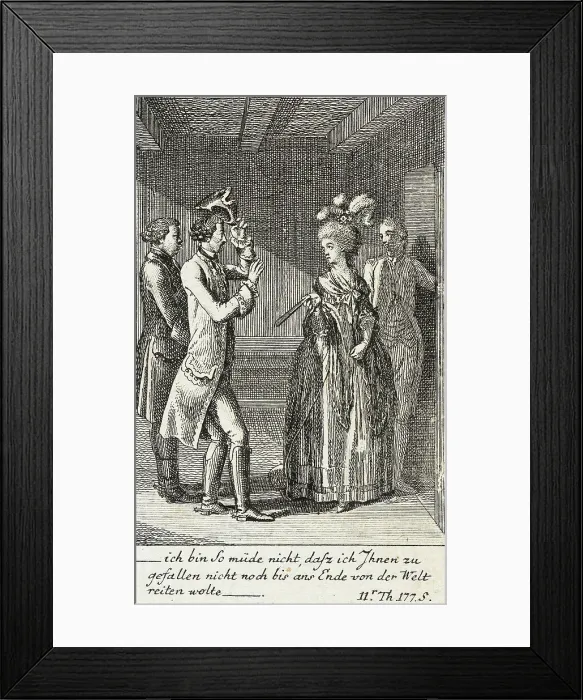 Framed Print : Plate 12 for J.G. Muller's Siegfried von Lindenberg, 1783. Creator: Daniel Nikolaus Chodowiecki Framed Print : Plate 12 for J.G. Muller's Siegfried von Lindenberg, 1783. Creator: Daniel Nikolaus Chodowiecki