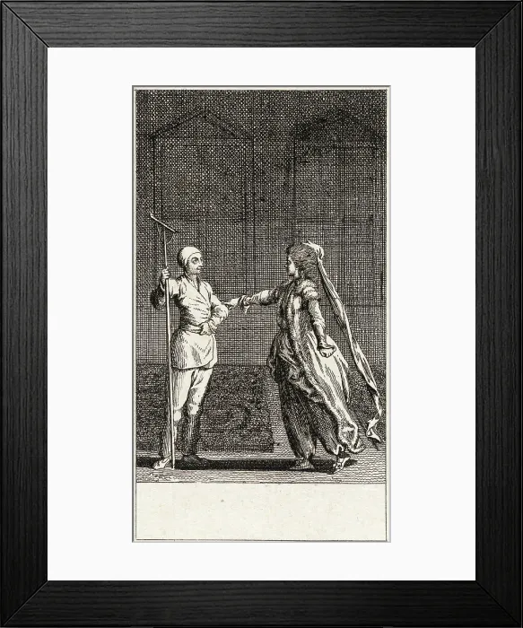 Framed Print : Adelheim von Veltheim, 1783. Creator: Daniel Nikolaus Chodowiecki Framed Print : Adelheim von Veltheim, 1783. Creator: Daniel Nikolaus Chodowiecki