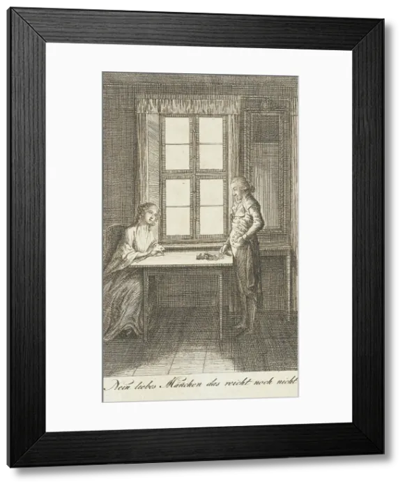 Framed Print : Illustration for Ehrenberg's Pocketbook for 1796, 1795. Creator: Daniel Nikolaus Chodowiecki Framed Print : Illustration for Ehrenberg's Pocketbook for 1796, 1795. Creator: Daniel Nikolaus Chodowiecki