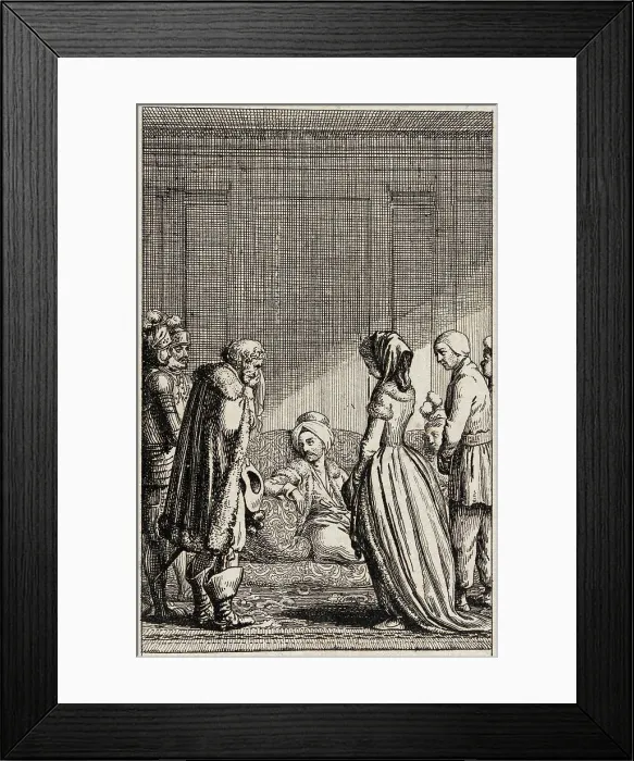 Framed Print : Adelheim von Veltheim, 1783. Creator: Daniel Nikolaus Chodowiecki Framed Print : Adelheim von Veltheim, 1783. Creator: Daniel Nikolaus Chodowiecki