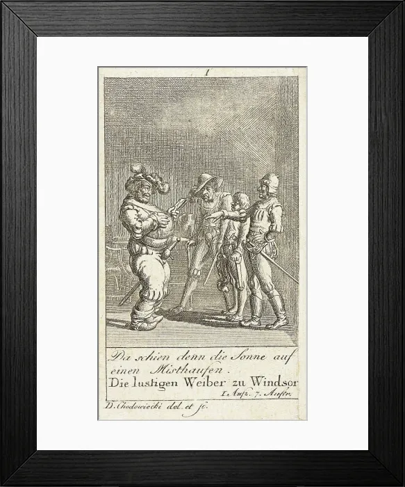 Framed Print : Plate 1 for Shakespeare's Macbeth, 1784. Creator: Daniel Nikolaus Chodowiecki Framed Print : Plate 1 for Shakespeare's Macbeth, 1784. Creator: Daniel Nikolaus Chodowiecki