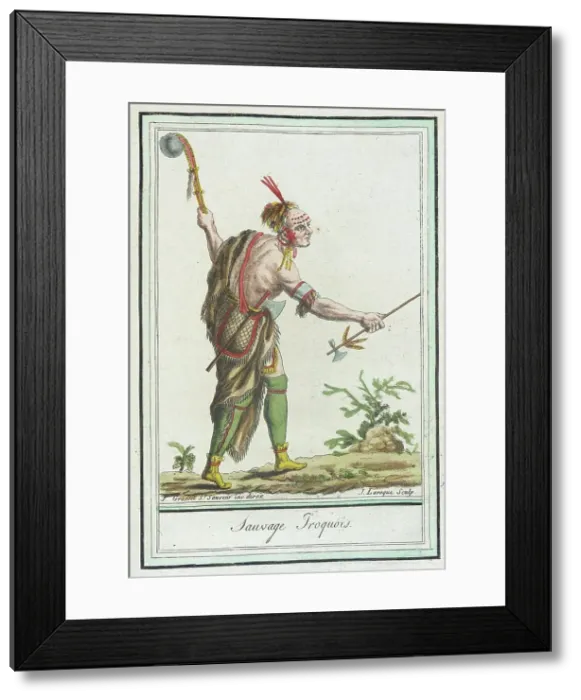 Framed Print : Costumes de Différents Pays, Sauvage Iroquois, c1797. Creator: Jacques Grasset de Saint-Sauveur Framed Print : Costumes de Différents Pays, Sauvage Iroquois, c1797. Creator: Jacques Grasset de Saint-Sauveur