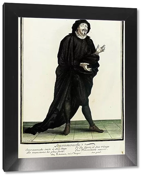 Recueil des modes de la cour de France, Scaramouche, between c1678 and c1693. Creator: Nicolas Bonnart