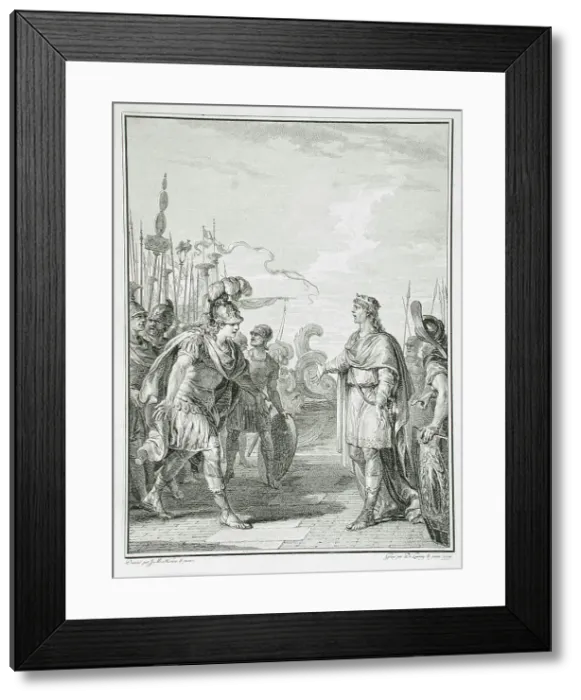Framed Print : Iphis, 1779. Creator: Nicolas de Launay Framed Print : Iphis, 1779. Creator: Nicolas de Launay