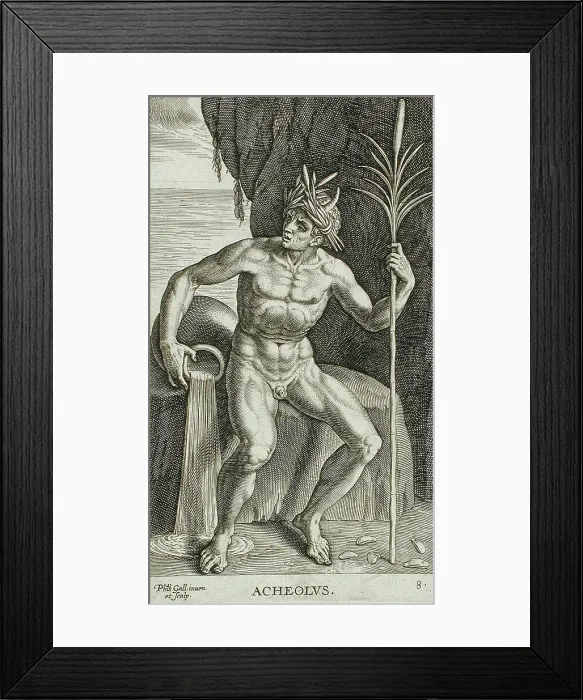 Framed Print : Acheolus, 1586. Creator: Philip Galle Framed Print : Acheolus, 1586. Creator: Philip Galle