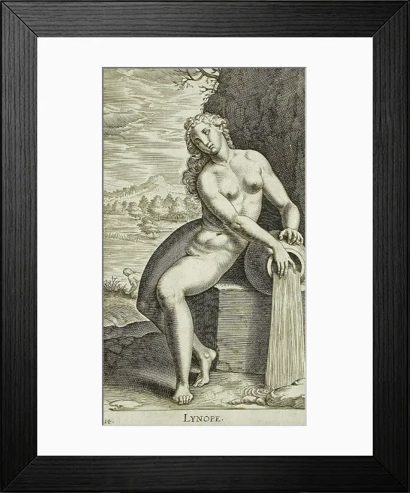 Framed Print : Lynope, 1587. Creator: Philip Galle Framed Print : Lynope, 1587. Creator: Philip Galle