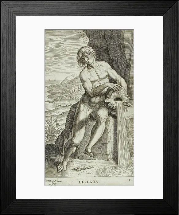 Framed Print : Ligeris, 1586. Creator: Philip Galle Framed Print : Ligeris, 1586. Creator: Philip Galle