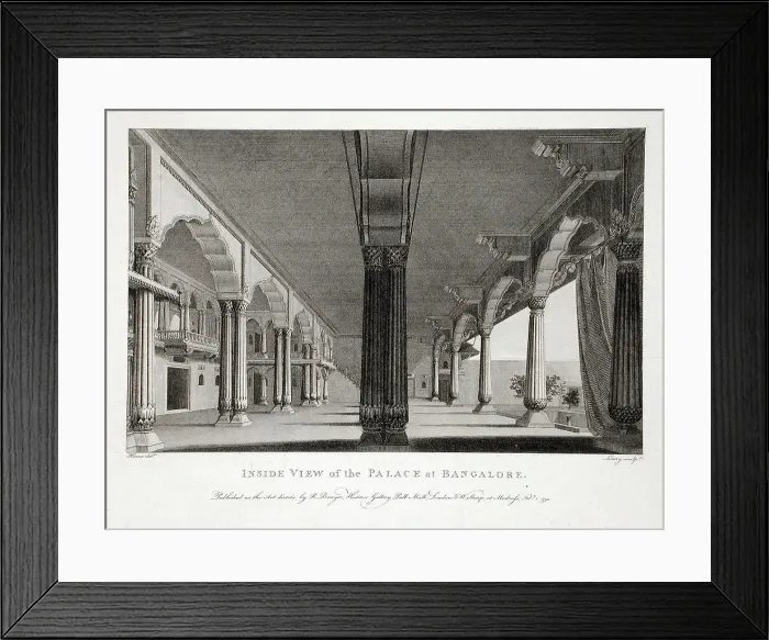 Framed Print : Inside View of the Palace at Bangalore, 1794. Creator: Robert Home Framed Print : Inside View of the Palace at Bangalore, 1794. Creator: Robert Home