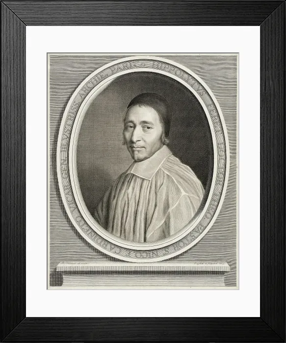 Framed Print : Hippolyte Féret, 1669. Creator: Robert Nanteuil Framed Print : Hippolyte Féret, 1669. Creator: Robert Nanteuil