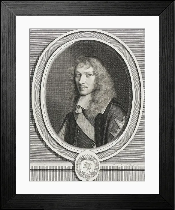 Framed Print : Basile Fouquet, 1658. Creator: Robert Nanteuil Framed Print : Basile Fouquet, 1658. Creator: Robert Nanteuil