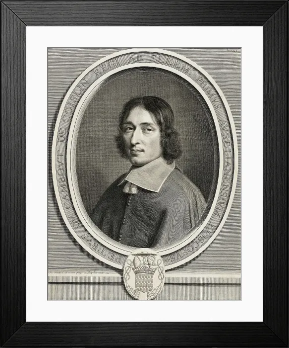 Framed Print : Pierre de Cambout, Cardinal de Coislin, 1666. Creator: Robert Nanteuil Framed Print : Pierre de Cambout, Cardinal de Coislin, 1666. Creator: Robert Nanteuil