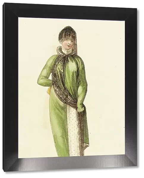 Fashion Plate (Carriage Dress), 1811. Creator: Rudolph Ackermann