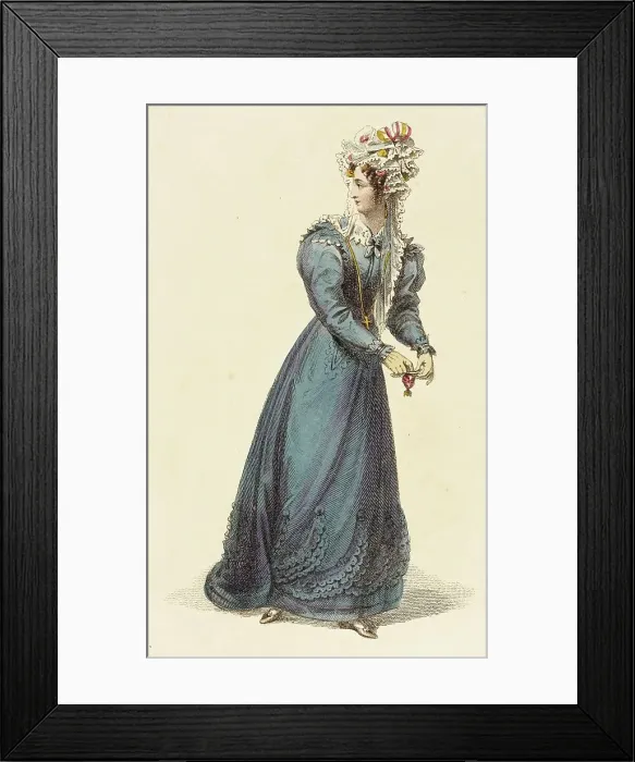 Framed Print : Fashion Plate (Carriage Costume), 1826. Creator: Rudolph Ackermann Framed Print : Fashion Plate (Carriage Costume), 1826. Creator: Rudolph Ackermann