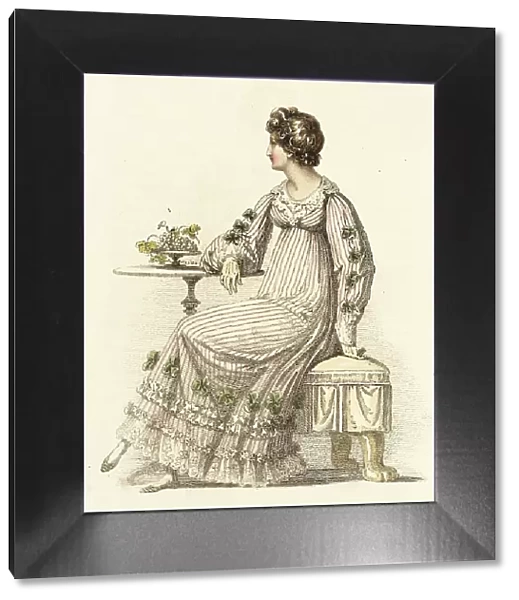 Fashion Plate (Half Dress), 1816. Creator: Rudolph Ackermann