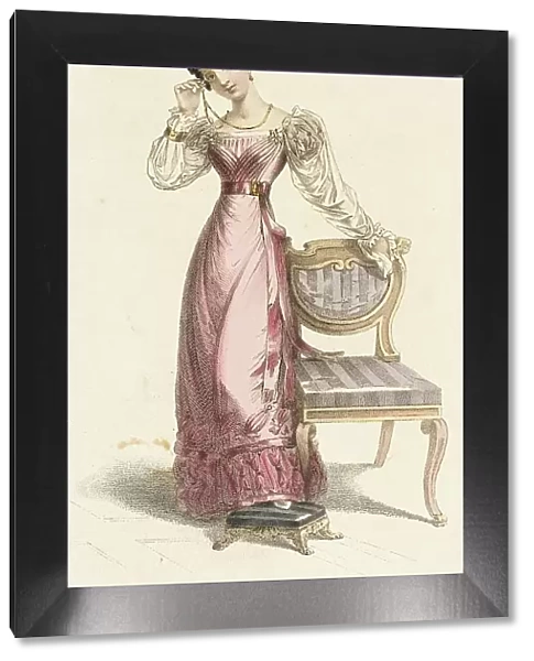 Fashion Plate (Evening Dress), 1825. Creator: Rudolph Ackermann