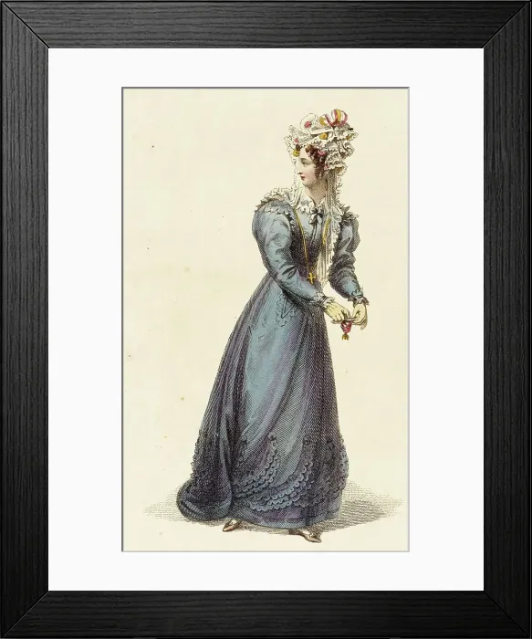 Framed Print : Fashion Plate (Carriage Costume), 1826. Creator: Rudolph Ackermann Framed Print : Fashion Plate (Carriage Costume), 1826. Creator: Rudolph Ackermann