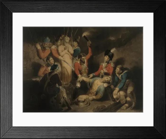 Framed Print : The Finding of the Body of Tippoo Sultan, published 1800. Creator: Samuel William Reynolds Framed Print : The Finding of the Body of Tippoo Sultan, published 1800. Creator: Samuel William Reynolds