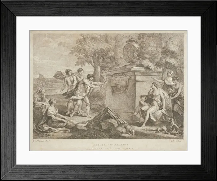 Framed Print : Shepherds in Arcadia, 1789. Creators: Thomas Kirk, John Boydell, Josiah Boydell Framed Print : Shepherds in Arcadia, 1789. Creators: Thomas Kirk, John Boydell, Josiah Boydell