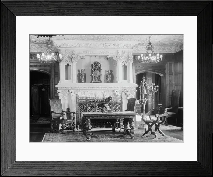 Framed Print : House of Mrs. Robert L. Dodge, 1933 Oct. Creator: Arnold Genthe Framed Print : House of Mrs. Robert L. Dodge, 1933 Oct. Creator: Arnold Genthe