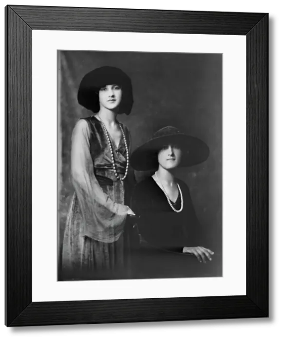 Framed Print : Miss Anna Duncan and sister, portrait photograph, 1919 Oct. 16. Creator: Arnold Genthe Framed Print : Miss Anna Duncan and sister, portrait photograph, 1919 Oct. 16. Creator: Arnold Genthe