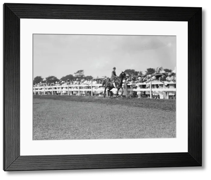 Framed Print : East Hampton horse show, 1932. Creator: Arnold Genthe Framed Print : East Hampton horse show, 1932. Creator: Arnold Genthe