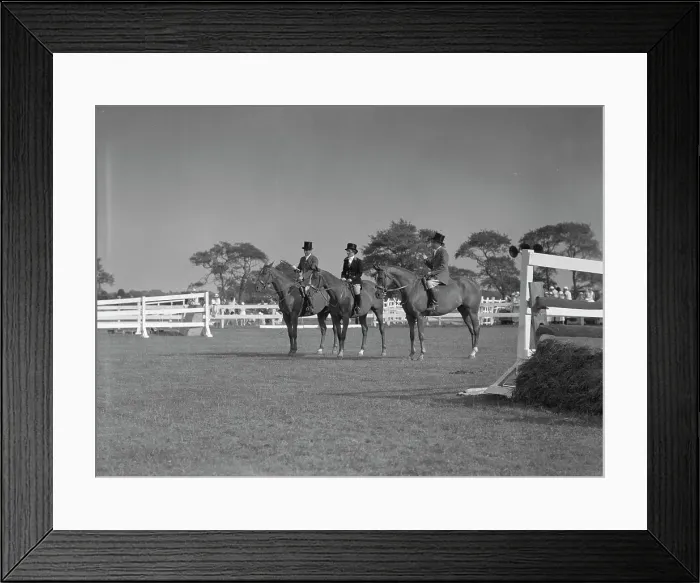 Framed Print : East Hampton horse show, 1933. Creator: Arnold Genthe Framed Print : East Hampton horse show, 1933. Creator: Arnold Genthe