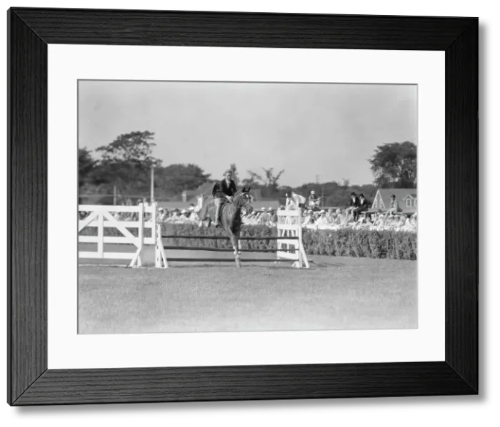 Framed Print : East Hampton horse show, 1934. Creator: Arnold Genthe Framed Print : East Hampton horse show, 1934. Creator: Arnold Genthe