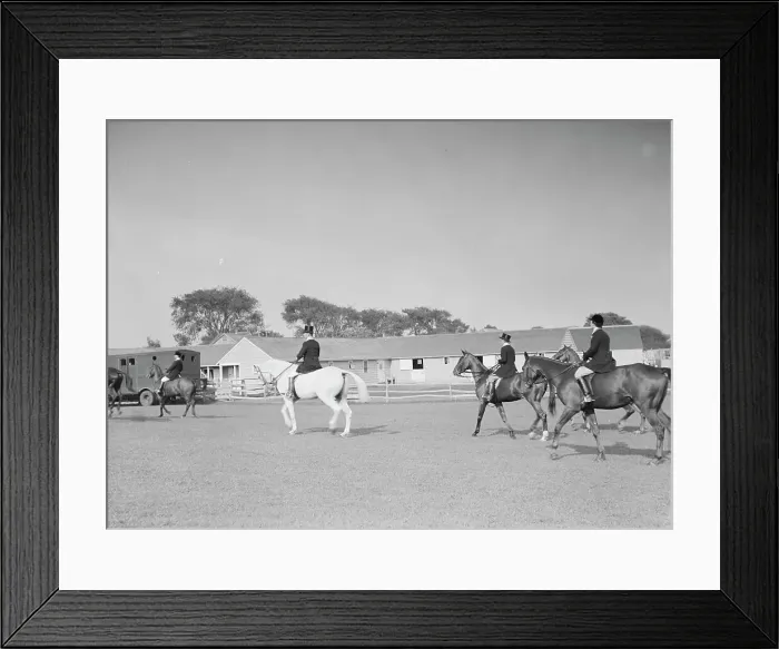 Framed Print : East Hampton hunt, 1933 Sept. Creator: Arnold Genthe Framed Print : East Hampton hunt, 1933 Sept. Creator: Arnold Genthe