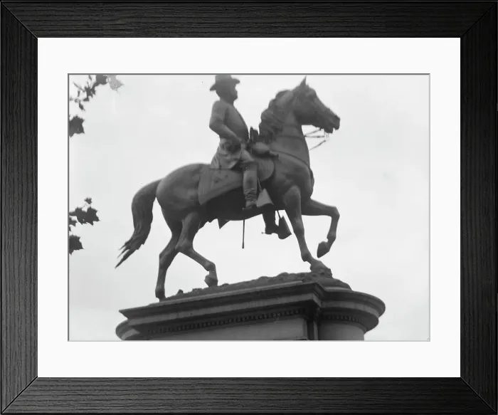 Framed Print : Winfield Scott Hancock - Equestrian statues in Washington, D.C. between 1911 and 1942. Creator: Arnold Genthe Framed Print : Winfield Scott Hancock - Equestrian statues in Washington, D.C. between 1911 and 1942. Creator: Arnold Genthe