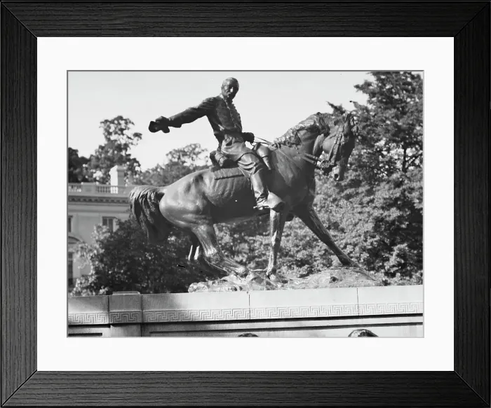 Framed Print : Philip Henry Sheridan - Equestrian statues in Washington, D.C. between 1911 and 1942. Creator: Arnold Genthe Framed Print : Philip Henry Sheridan - Equestrian statues in Washington, D.C. between 1911 and 1942. Creator: Arnold Genthe