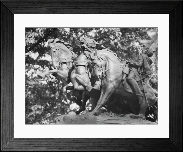 Framed Print : Ulysses S. Grant Memorial - Equestrian statues in Washington, D.C. between 1911 and 1942. Creator: Arnold Genthe Framed Print : Ulysses S. Grant Memorial - Equestrian statues in Washington, D.C. between 1911 and 1942. Creator: Arnold Genthe