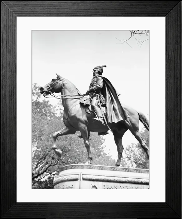 Framed Print : Casimir Pulaski - Equestrian statues in Washington, D.C. between 1911 and 1942. Creator: Arnold Genthe Framed Print : Casimir Pulaski - Equestrian statues in Washington, D.C. between 1911 and 1942. Creator: Arnold Genthe