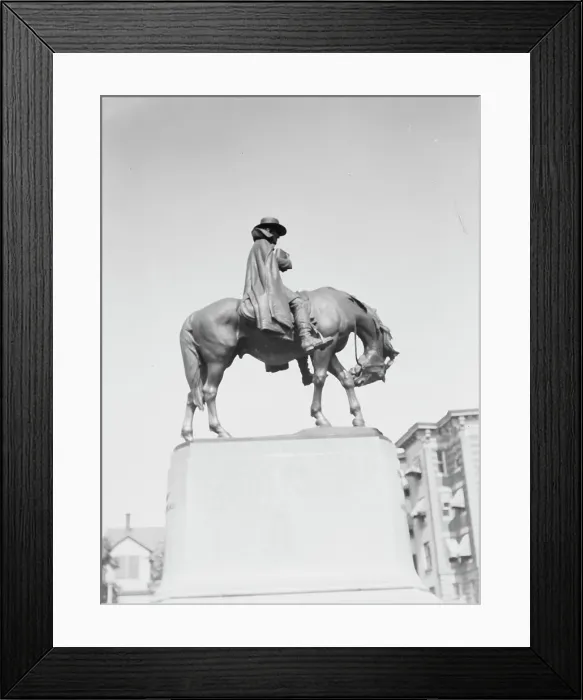 Framed Print : Francis Asbury - Equestrian statues in Washington, D.C. between 1911 and 1942. Creator: Arnold Genthe Framed Print : Francis Asbury - Equestrian statues in Washington, D.C. between 1911 and 1942. Creator: Arnold Genthe