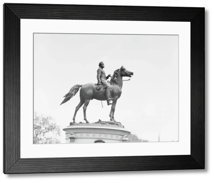 Framed Print : George H. Thomas - Equestrian statues in Washington, D.C. between 1911 and 1942. Creator: Arnold Genthe Framed Print : George H. Thomas - Equestrian statues in Washington, D.C. between 1911 and 1942. Creator: Arnold Genthe