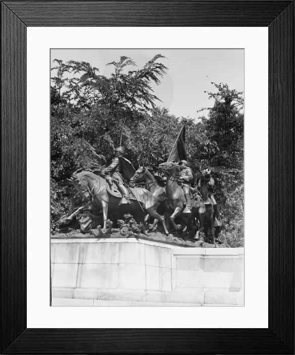 Framed Print : Ulysses S. Grant Memorial - Equestrian statues in Washington, D.C. between 1911 and 1942. Creator: Arnold Genthe Framed Print : Ulysses S. Grant Memorial - Equestrian statues in Washington, D.C. between 1911 and 1942. Creator: Arnold Genthe