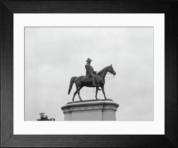 Framed Print : Winfield Scott - Equestrian statues in Washington, D.C. between 1911 and 1942. Creator: Arnold Genthe