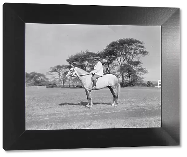 Fletcher, Walter D. on horse, 1933 or 1934. Creator: Arnold Genthe