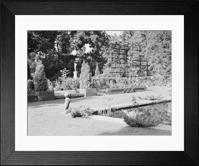 Framed Print : Garden, East Hampton, Long Island, between 1933 and 1942. Creator: Arnold Genthe Framed Print : Garden, East Hampton, Long Island, between 1933 and 1942. Creator: Arnold Genthe