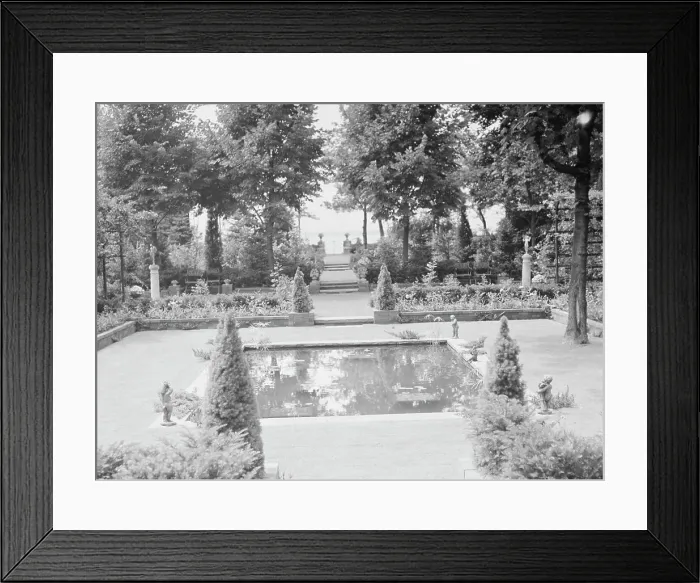 Framed Print : Garden, East Hampton, Long Island, between 1933 and 1942. Creator: Arnold Genthe Framed Print : Garden, East Hampton, Long Island, between 1933 and 1942. Creator: Arnold Genthe