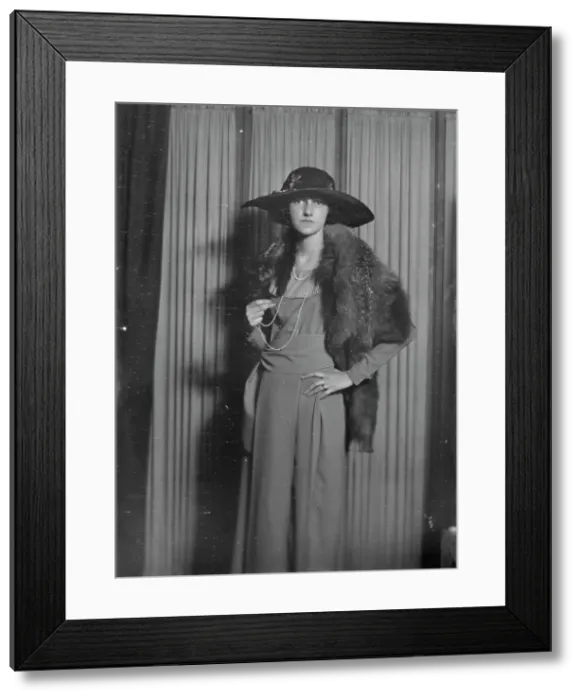 Framed Print : Miss Guggenheim, portrait photograph, 1919 Apr. 16. Creator: Arnold Genthe Framed Print : Miss Guggenheim, portrait photograph, 1919 Apr. 16. Creator: Arnold Genthe