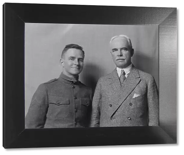 Mr. G.G. Hartley and unidentified man, portrait photograph, 1918 Apr. 15. Creator: Arnold Genthe