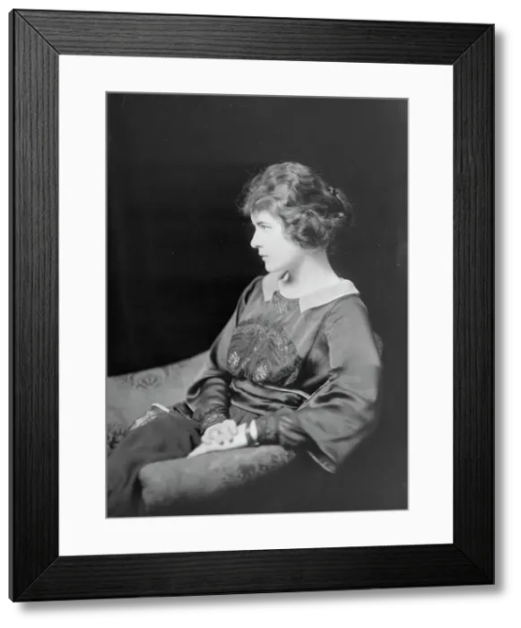 Framed Print : Miss Hasbrouck, portrait photograph, 1918 Nov. 23. Creator: Arnold Genthe Framed Print : Miss Hasbrouck, portrait photograph, 1918 Nov. 23. Creator: Arnold Genthe