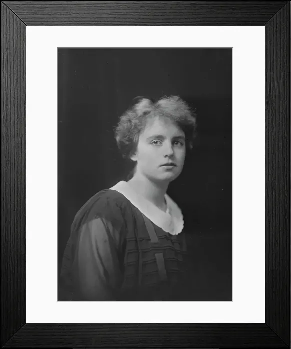 Framed Print : Miss Hoadley, portrait photograph, 1918 Dec. 7. Creator: Arnold Genthe Framed Print : Miss Hoadley, portrait photograph, 1918 Dec. 7. Creator: Arnold Genthe