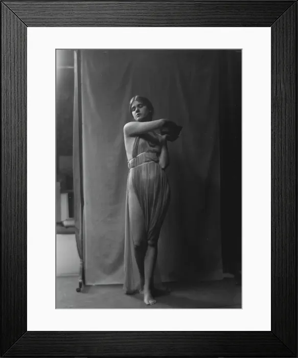 Framed Print : Miss Solveig Hornbeck, 1917 or 1918. Creator: Arnold Genthe Framed Print : Miss Solveig Hornbeck, 1917 or 1918. Creator: Arnold Genthe