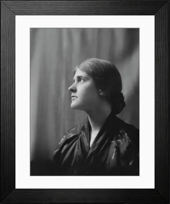 Framed Print : Miss Solveig Hornbeck, portrait photograph, 1917 or 1918. Creator: Arnold Genthe Framed Print : Miss Solveig Hornbeck, portrait photograph, 1917 or 1918. Creator: Arnold Genthe