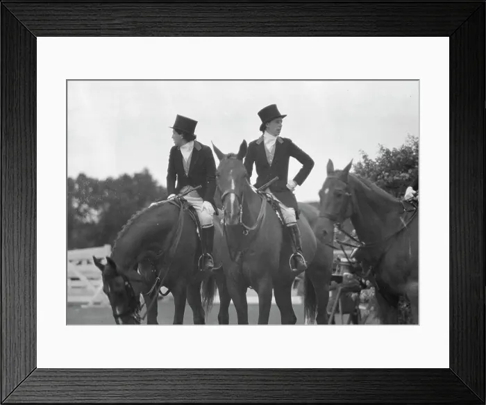 Framed Print : Horse show in Westport, Connecticut, between 1911 and 1942. Creator: Arnold Genthe Framed Print : Horse show in Westport, Connecticut, between 1911 and 1942. Creator: Arnold Genthe