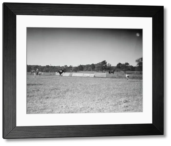 Framed Print : Horse show, East Hampton, Long Island. between 1933 and 1942. Creator: Arnold Genthe Framed Print : Horse show, East Hampton, Long Island. between 1933 and 1942. Creator: Arnold Genthe